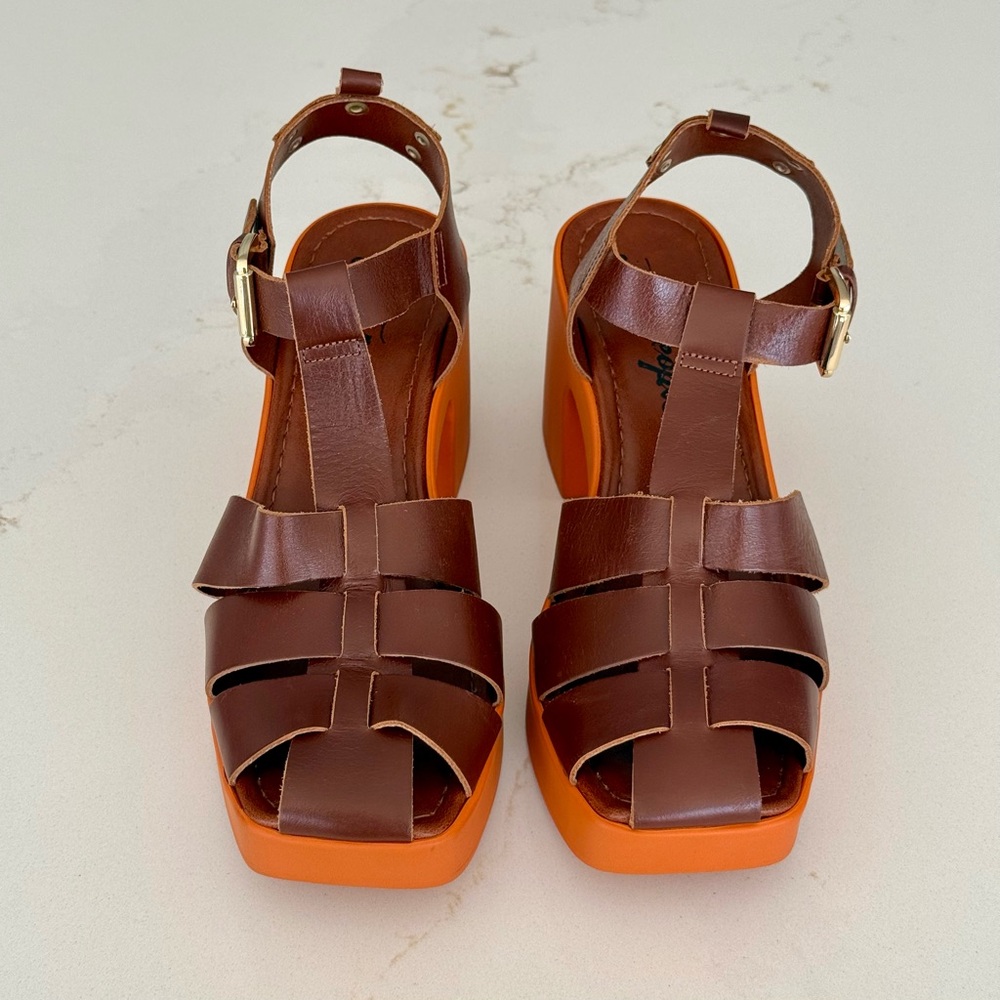 Free People Pacific Platform Fisherman Sandal Sz 39 - Picture 2 of 9